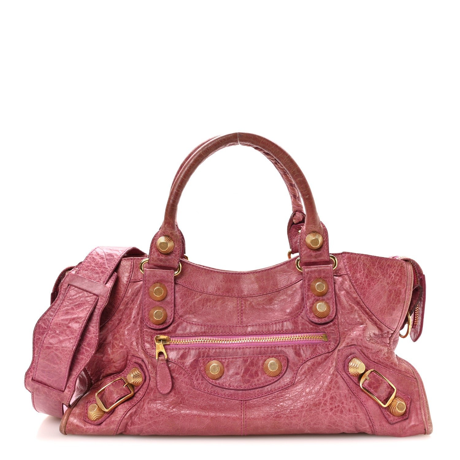 Balenciaga Agneau Giant 21 Gold Hardware Part Time Bubblegum