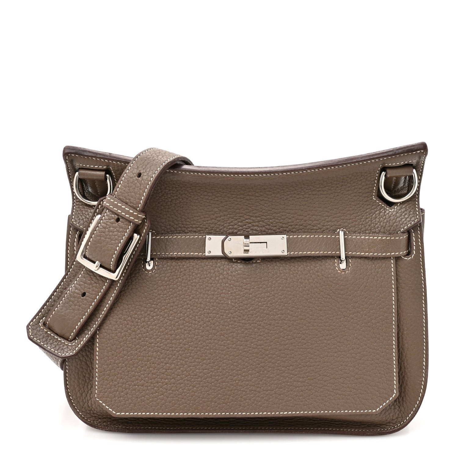 Hermes Taurillon Clemence Jypsiere 28 Etoupe