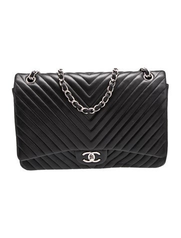 Classic Chevron Maxi Double Flap Bag