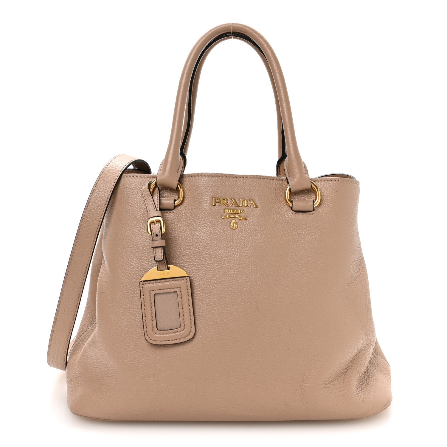 Prada Vitello Phenix Tote Cammeo