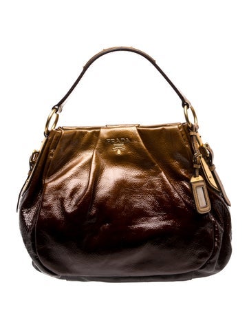 Vernice Leather Sfumata Shoulder Bag