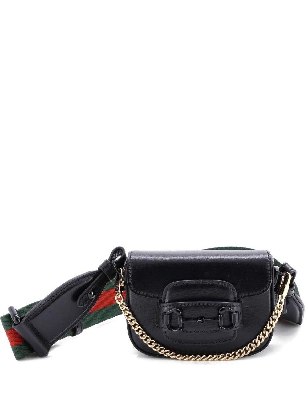 Horsebit 1955 Flap Wallet with Strap Leather crossbody bag