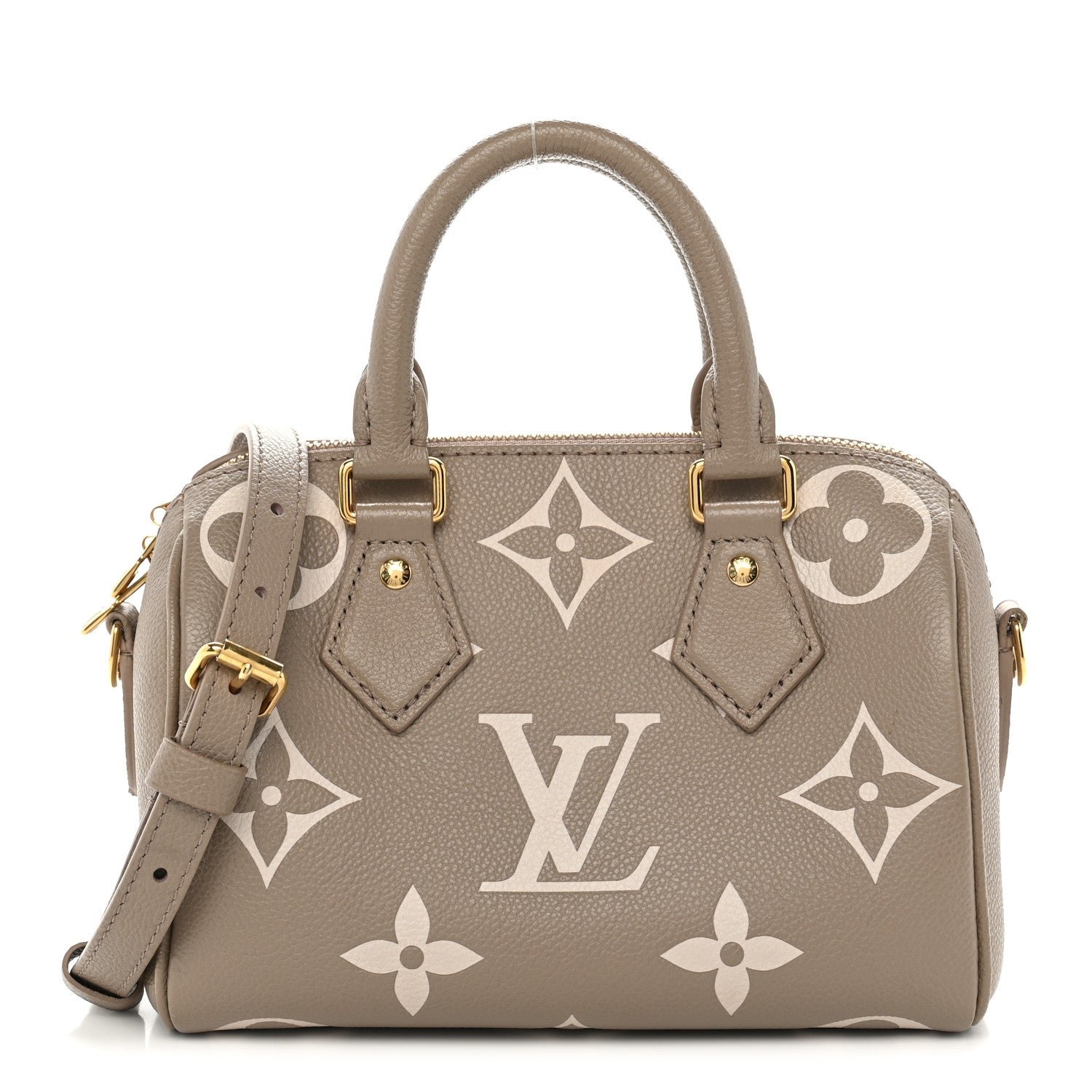 Louis Vuitton Louis Vuitton Empreinte Monogram Giant Speedy Bandouliere 20 Creme Beige