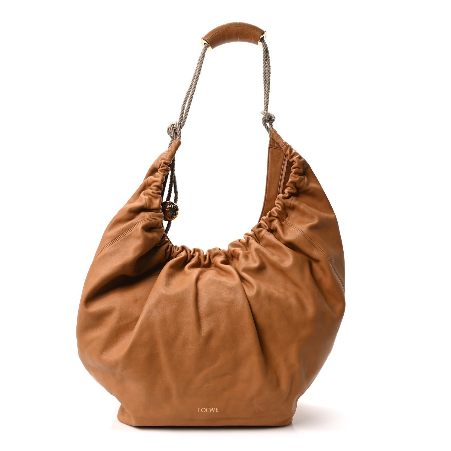 Loewe Nappa Rope Squeeze XL Bag Tan