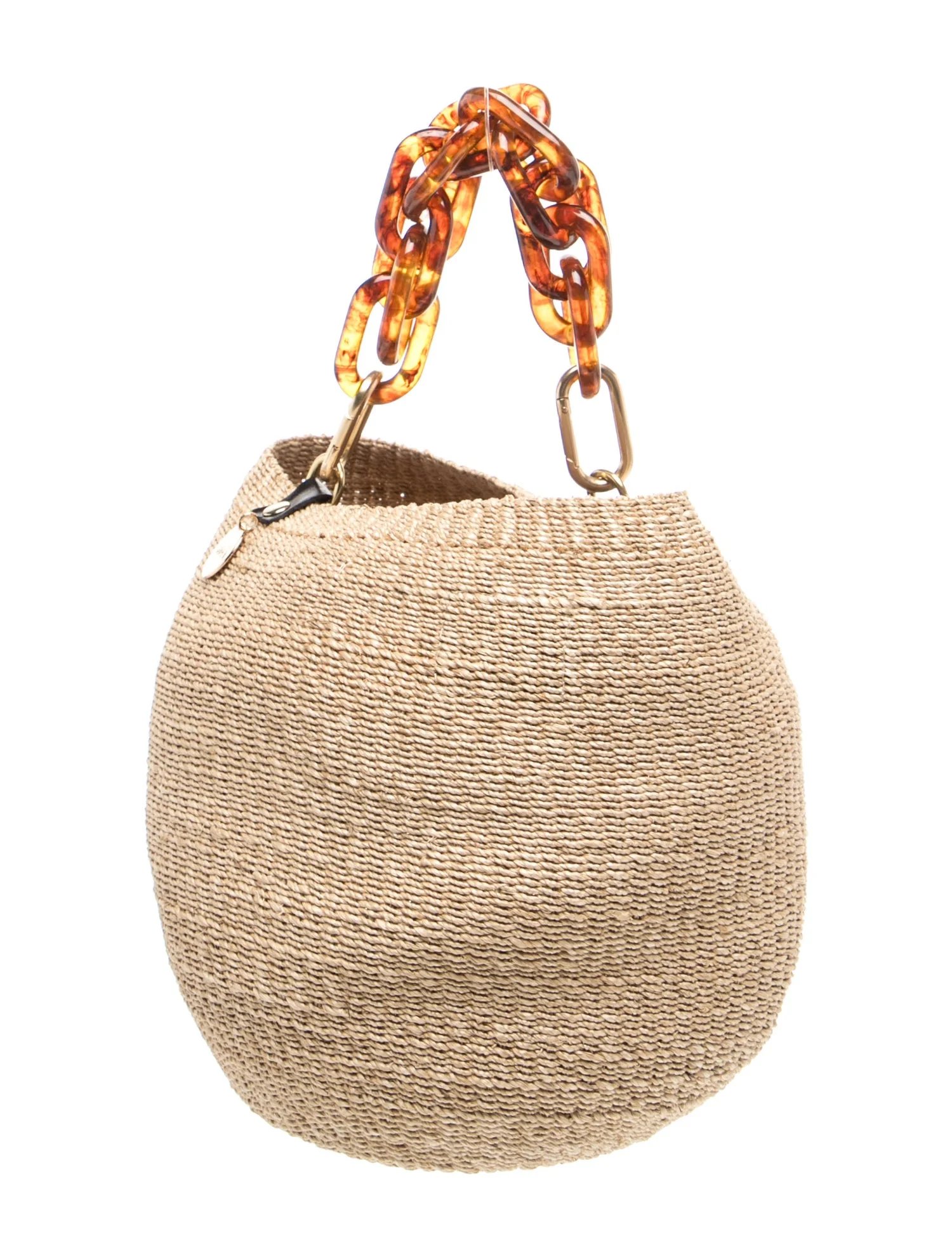 Straw Top Handle Bag