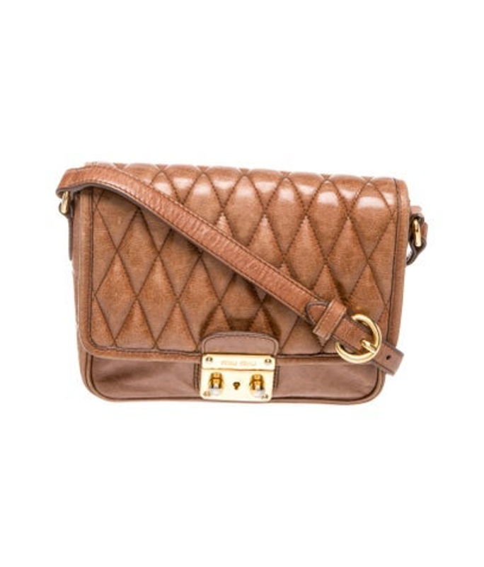 Miu Miu Miu Leather Messenger Bag