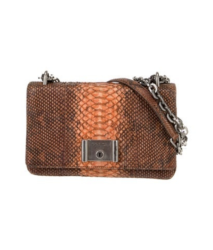 Prada Snakeskin Shoulder Bag