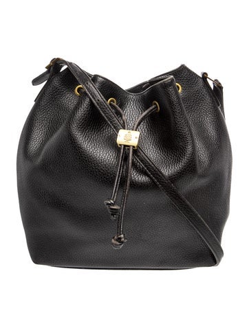 Mark Cross Leather Bucket Bag