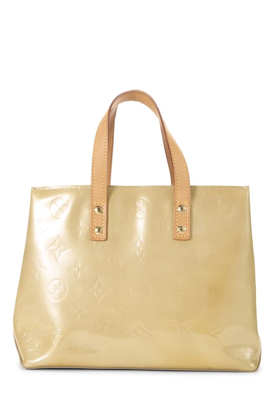 Beige Monogram Vernis Reade PM
