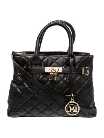 Badgley Mischka Leather Top Handle Bag