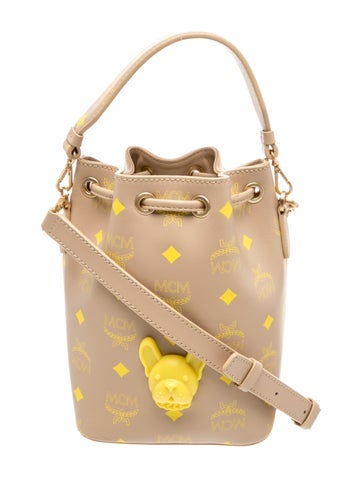 MCM Visetos Bucket Bag Medium