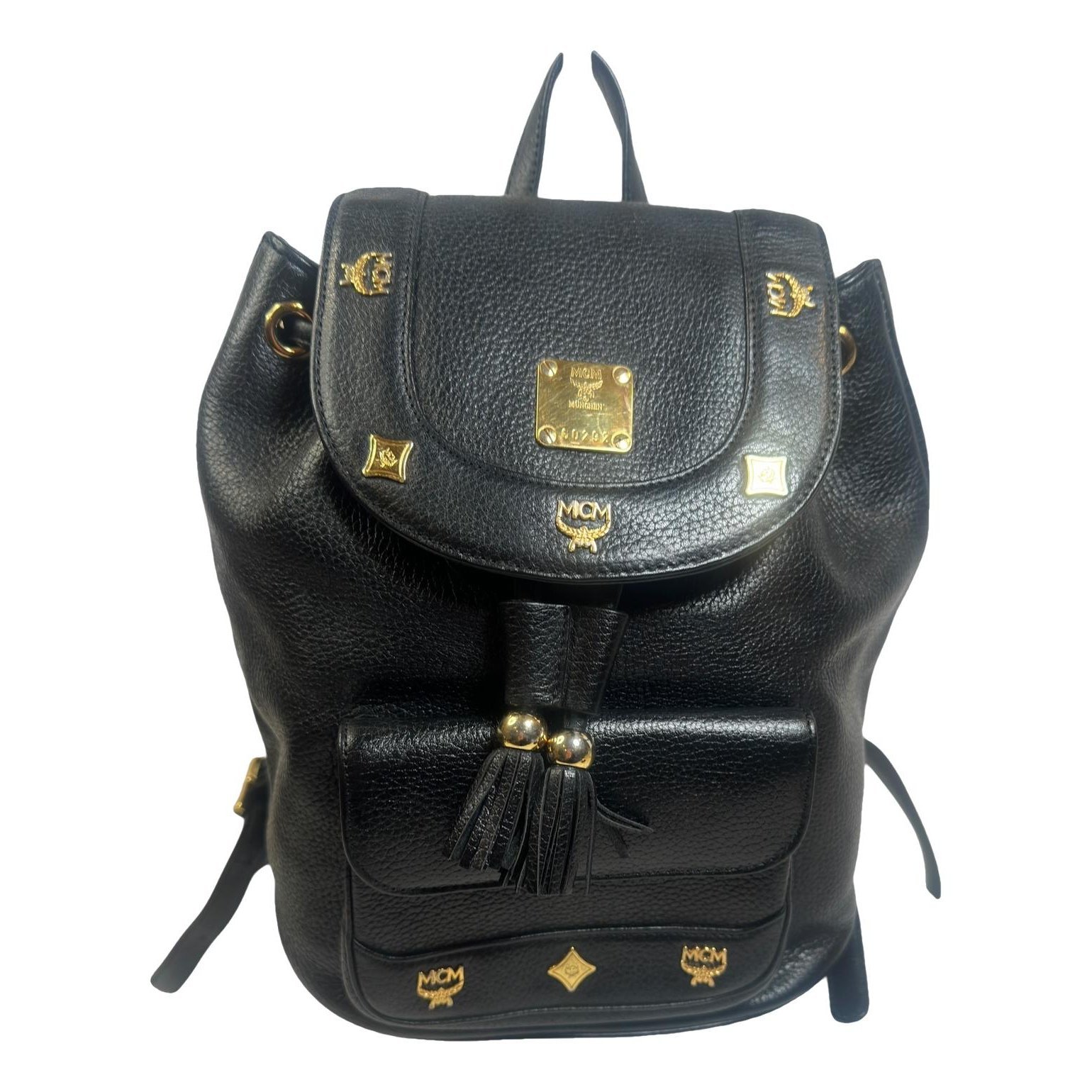 Leather backpack