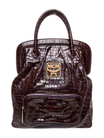 MCM Patent Leather Backpack
