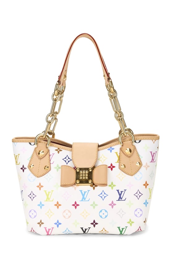 Takashi Murakami x Louis Vuitton White Monogram Multicolore Annie MM