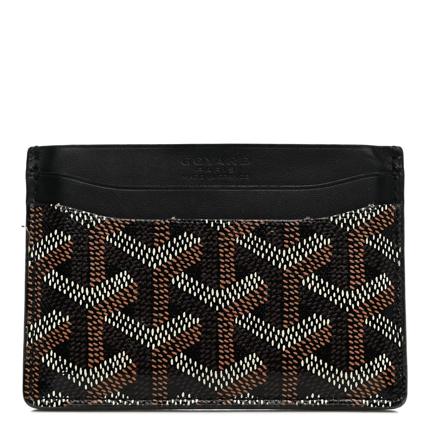 Goyard Goyardine Saint Sulpice Card Holder Black