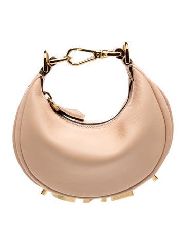 Leather Fendigraphy Hobo Bag Nano