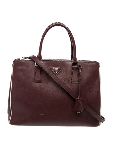 Saffiano Leather Galleria Double Zip Large