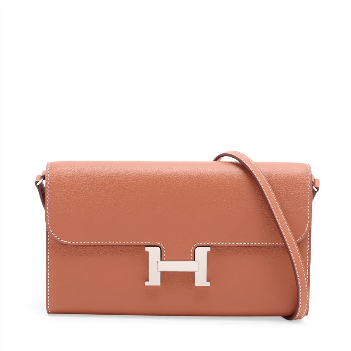 Hermès Constance Long Togo Evercolor Gold Silver Metal Fittings