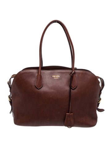 Saffiano Leather Bauletto Large