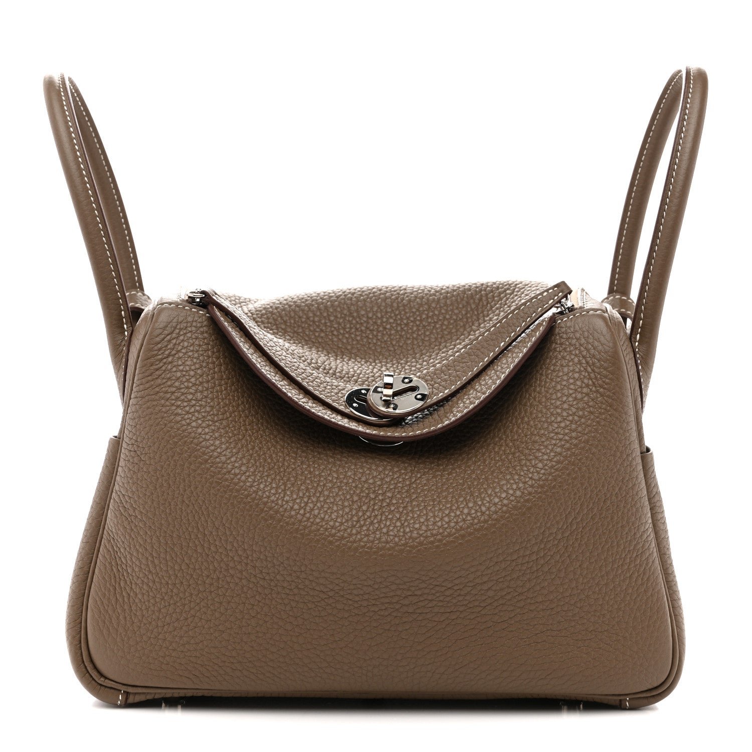 Hermes Taurillon Clemence Lindy 26 Etoupe