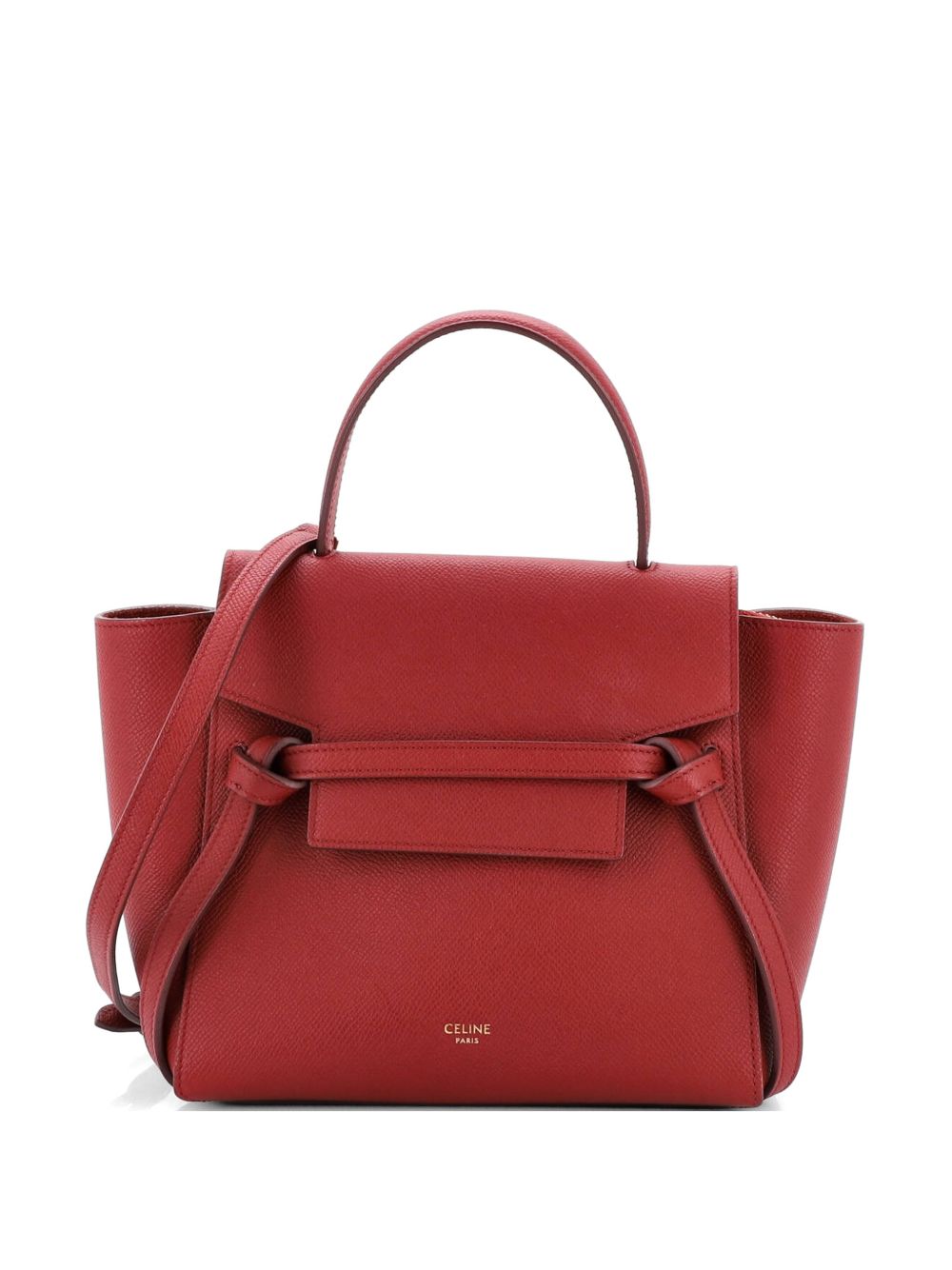 Belt Bag Textured Leather Nano shoulder bag