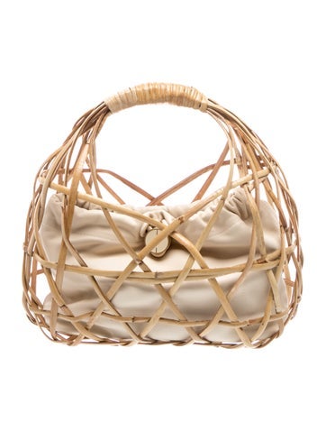 Rattan Top Handle Bag