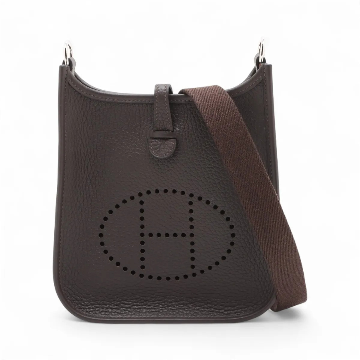 Hermès evelyn 16 TPM Amazon Taurillon Clemence Bebran Silver Metal Fittings