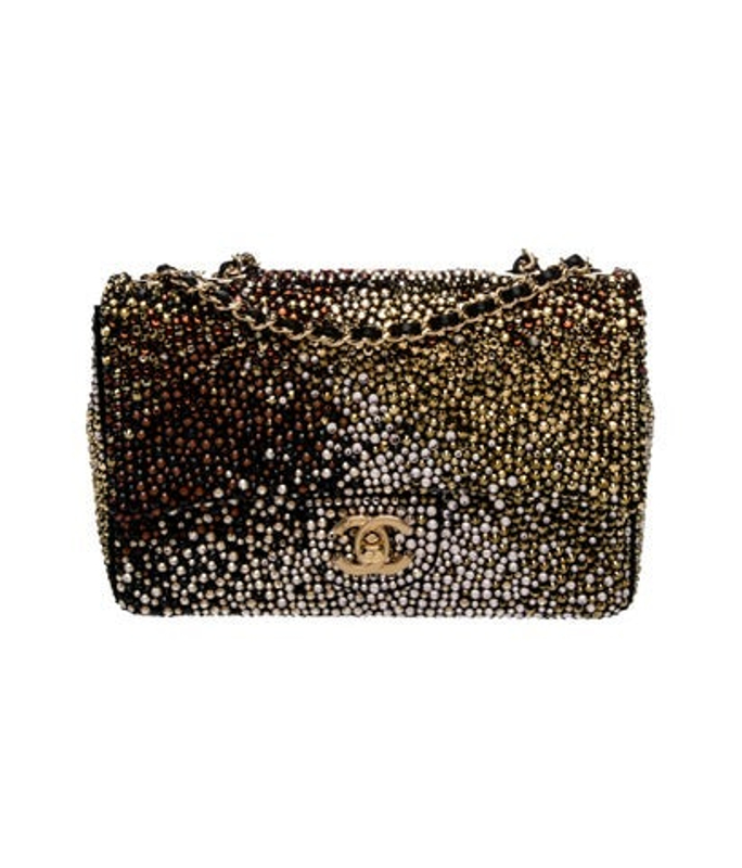 Chanel 2025 Crystal Evening Rectangular Mini Flap Bag W Tags