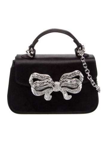 Judith Leiber Satin Top Handle Bag