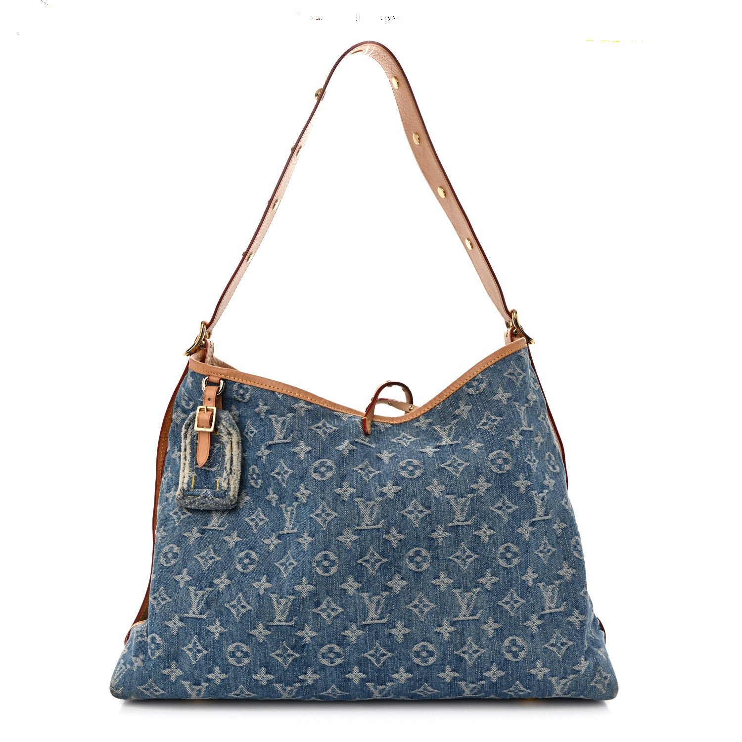 Louis Vuitton Monogram Denim CarryAll MM Blue