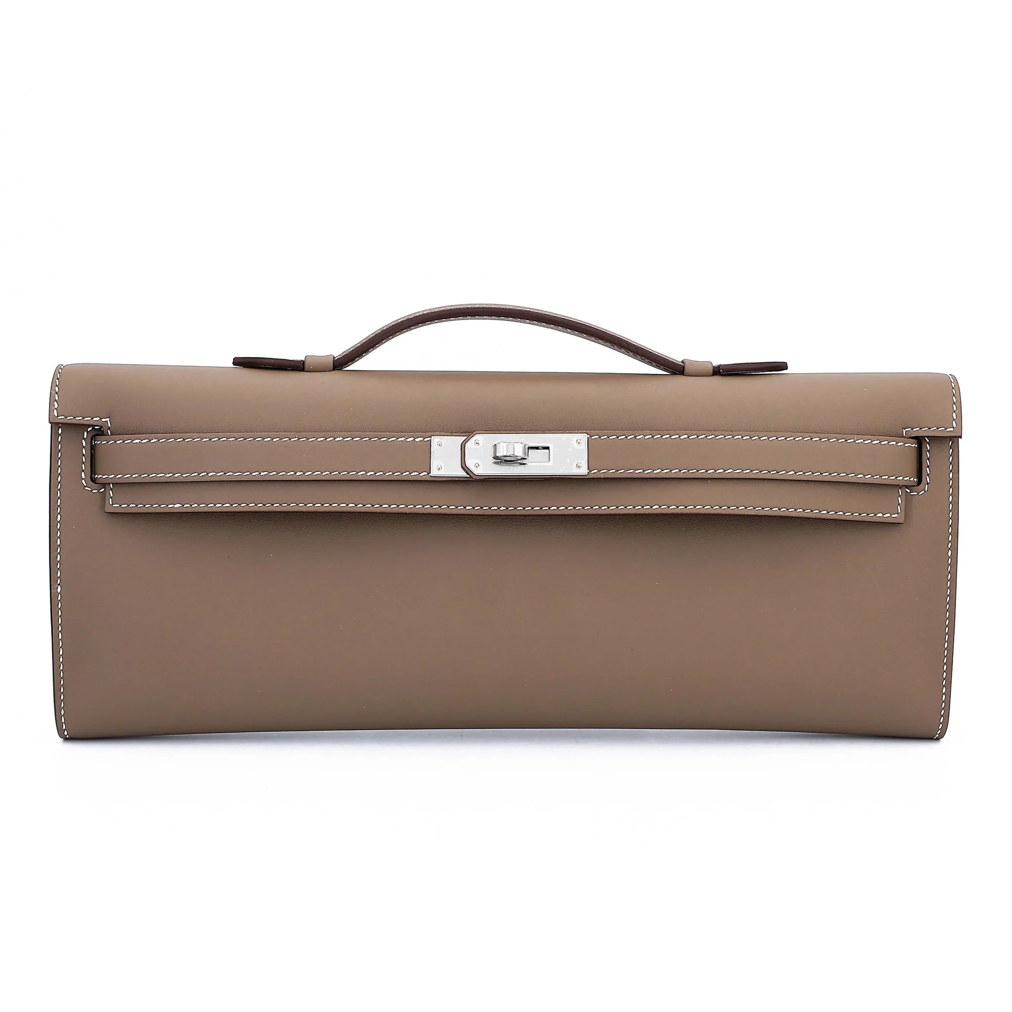 Brand New ( Rank N ) HERMÈS Kelly Cut Etoupe (18) Swift Palladium hardware G (2026)