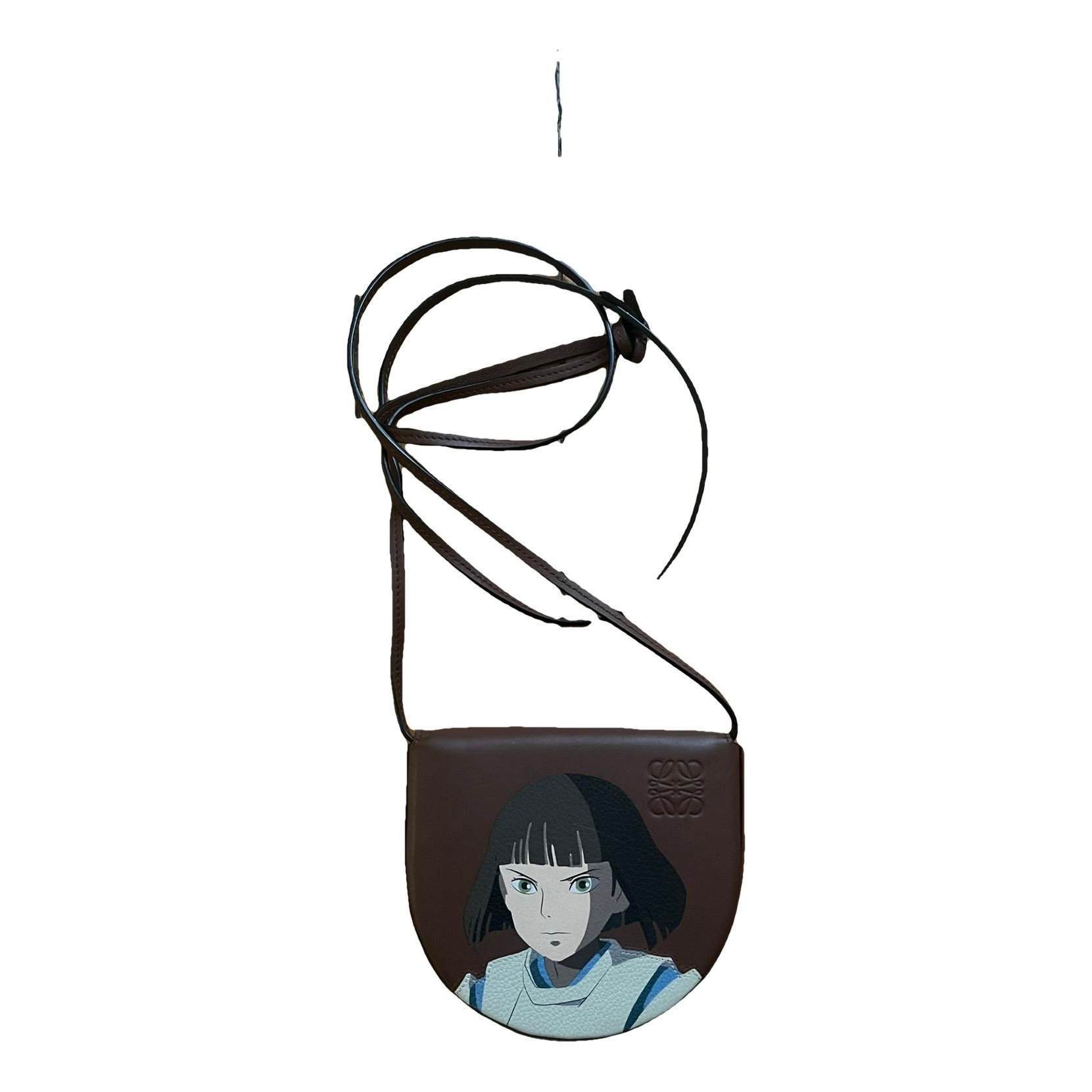Leather clutch bag