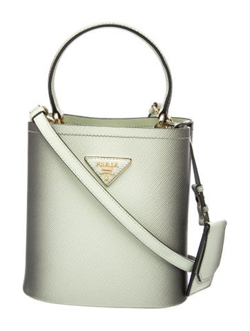 Airbrushed Saffiano Leather Panier Small
