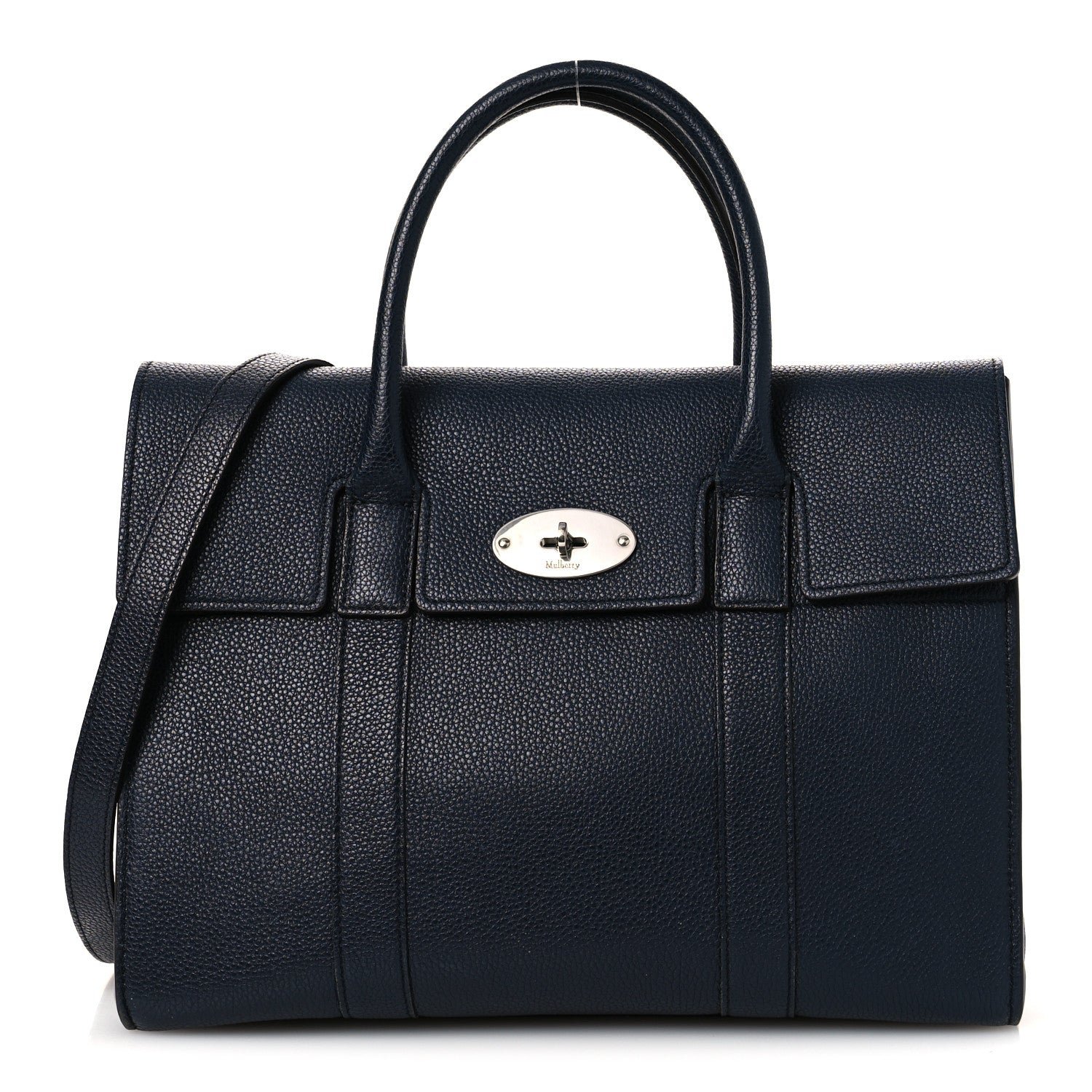 Mulberry Mulberry Classic Grain Medium New Bayswater Navy