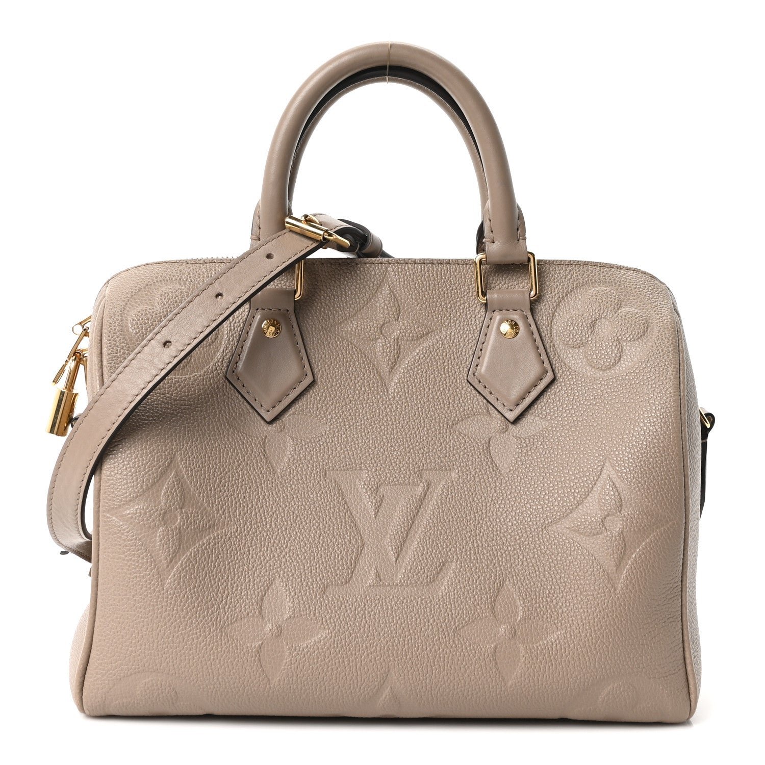 Louis Vuitton Empreinte Monogram Giant Speedy Bandouliere 25 Tourterelle