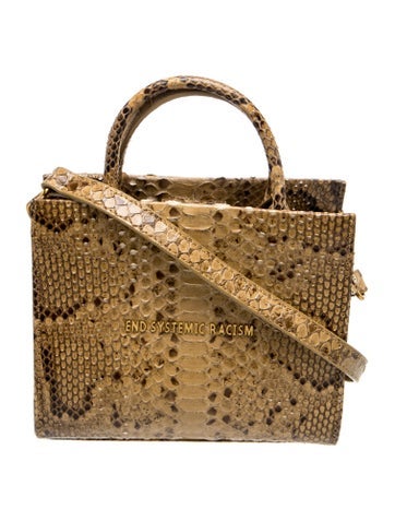 Brandon Blackwood Snakeskin Top Handle Bag