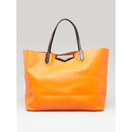 Givenchy Givenchy Orange/Brown Leather Antigona Large Tote Bag