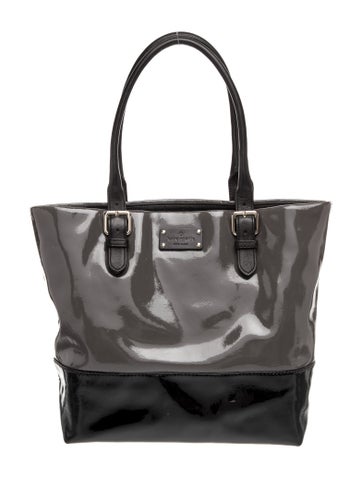 Patent Leather Top Handle Bag