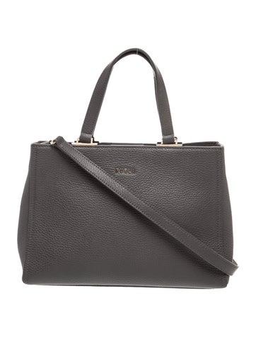 Leather Top Handle Bag