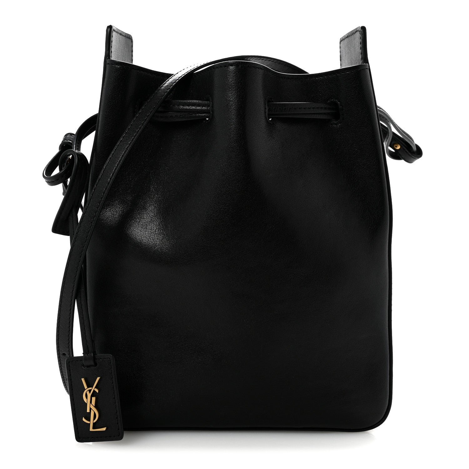 Saint Laurent Calfskin Small Bucket Bag Black