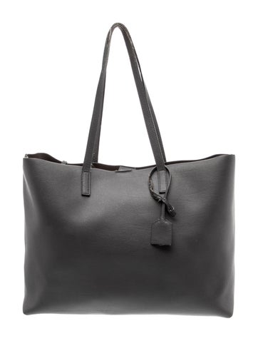 Leather Shopping Tote East West