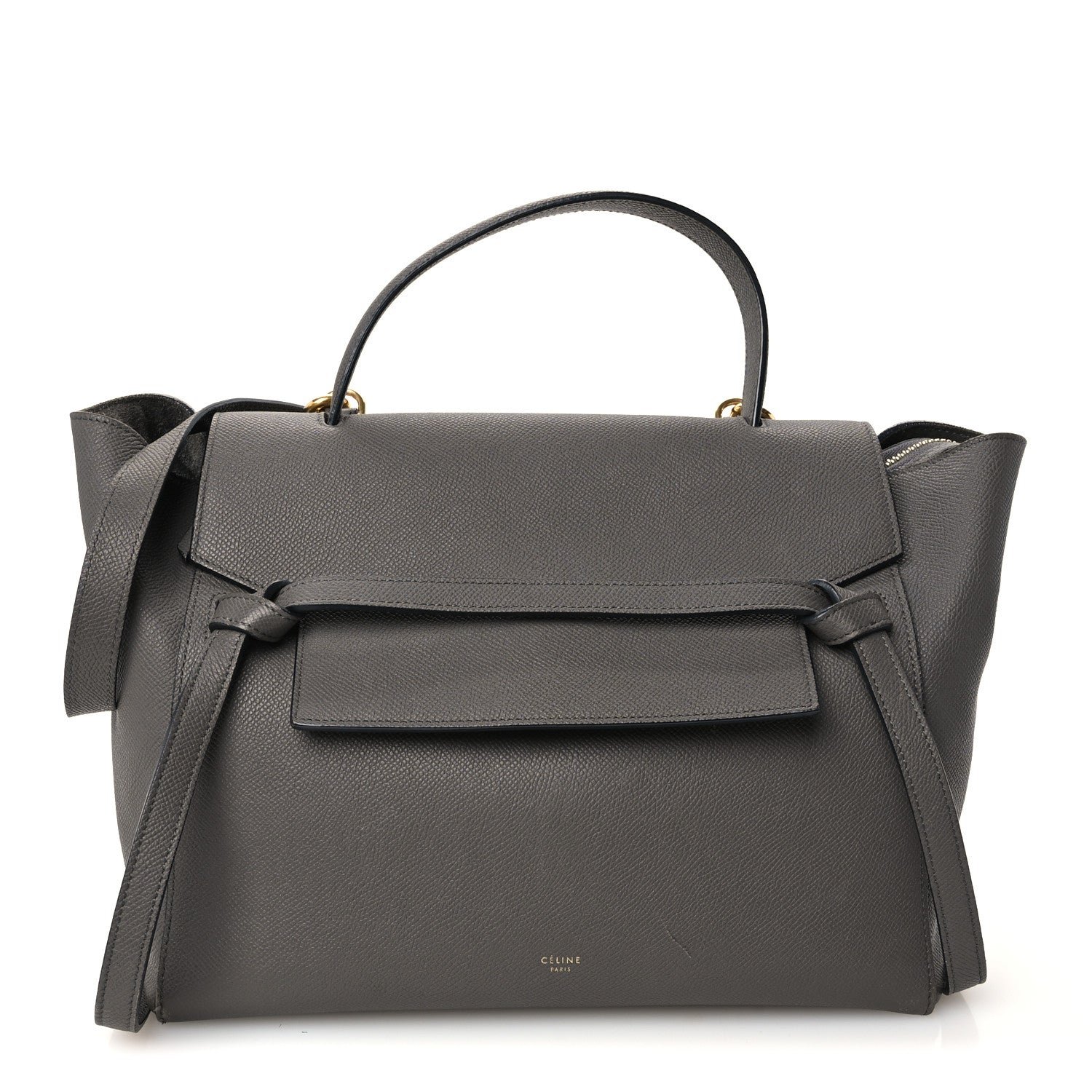 Celine Baby Grained Calfskin Micro Belt Bag Grey