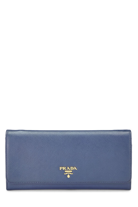 Prada Blue Saffiano Leather Wallet On Chain (WOC)