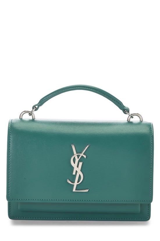 Green Calfskin Sunset Wallet On Chain (WOC)