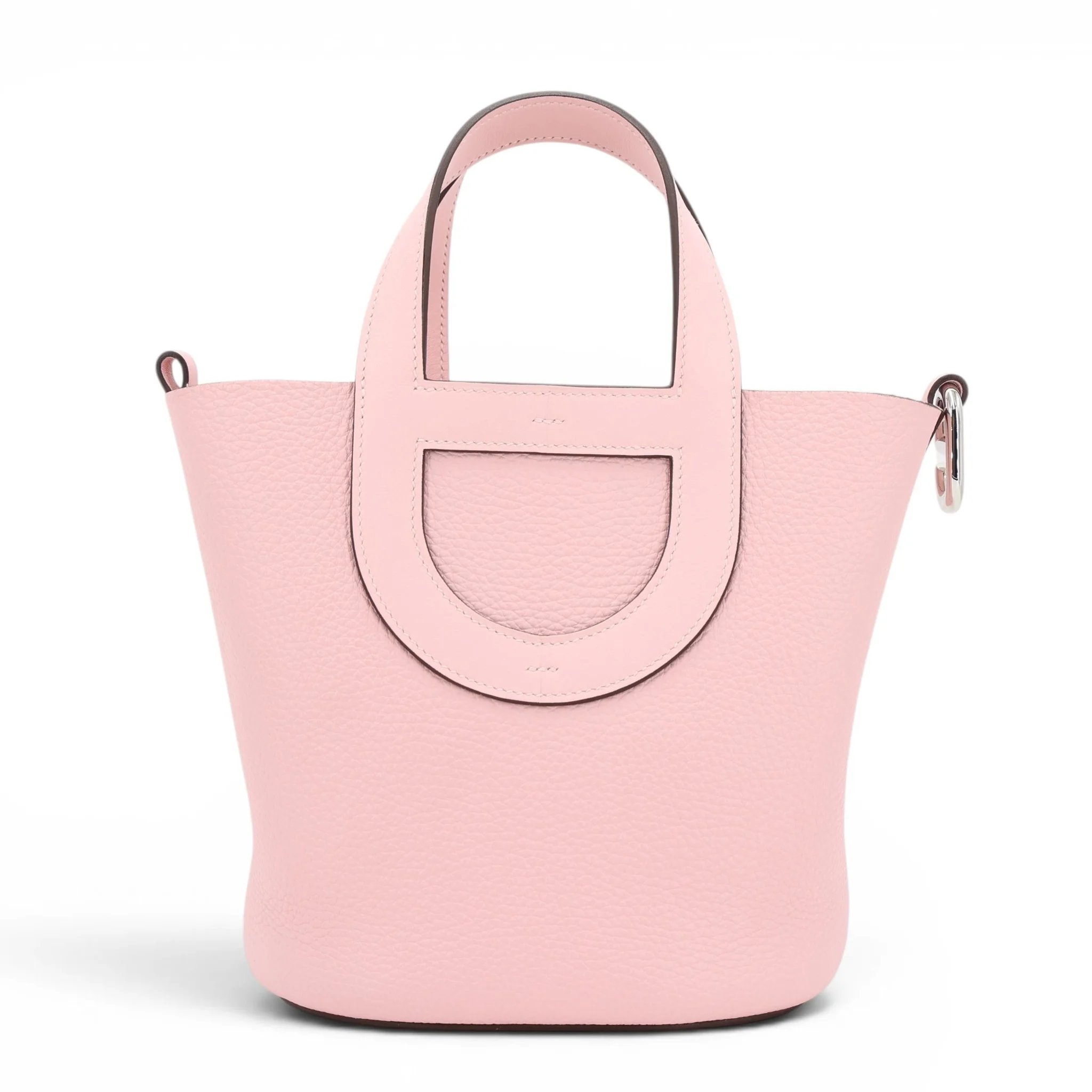 Excellent ( Rank SA ) HERMÈS In-The-Loop 18 Rose Sakura (3Q) Clemence Palladium hardware B (2023)