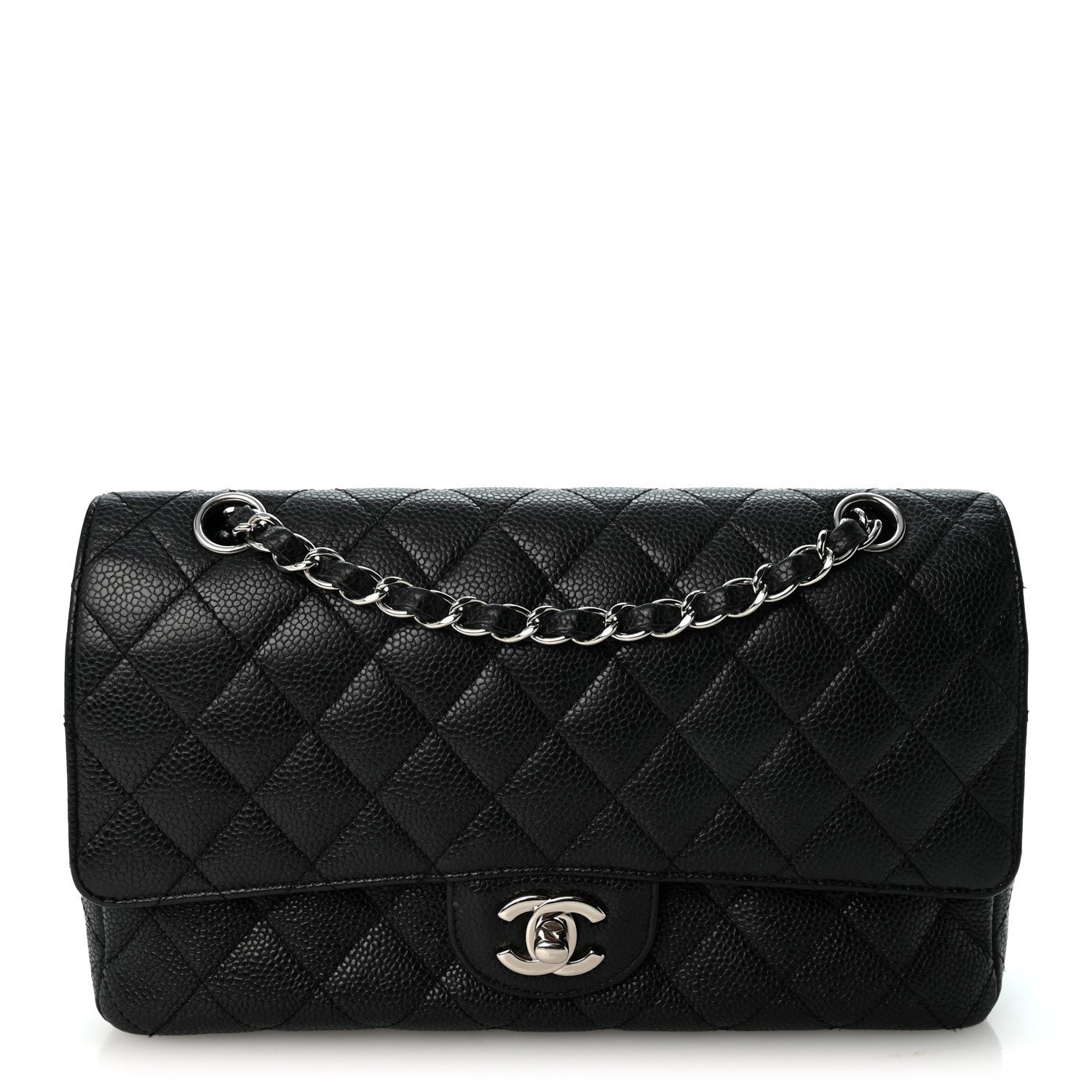 Chanel Caviar Quilted Medium Double Flap Black