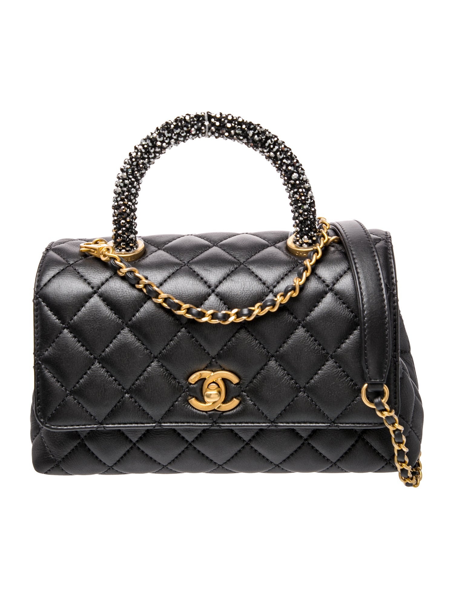 Strass Mini Coco Handle Bag