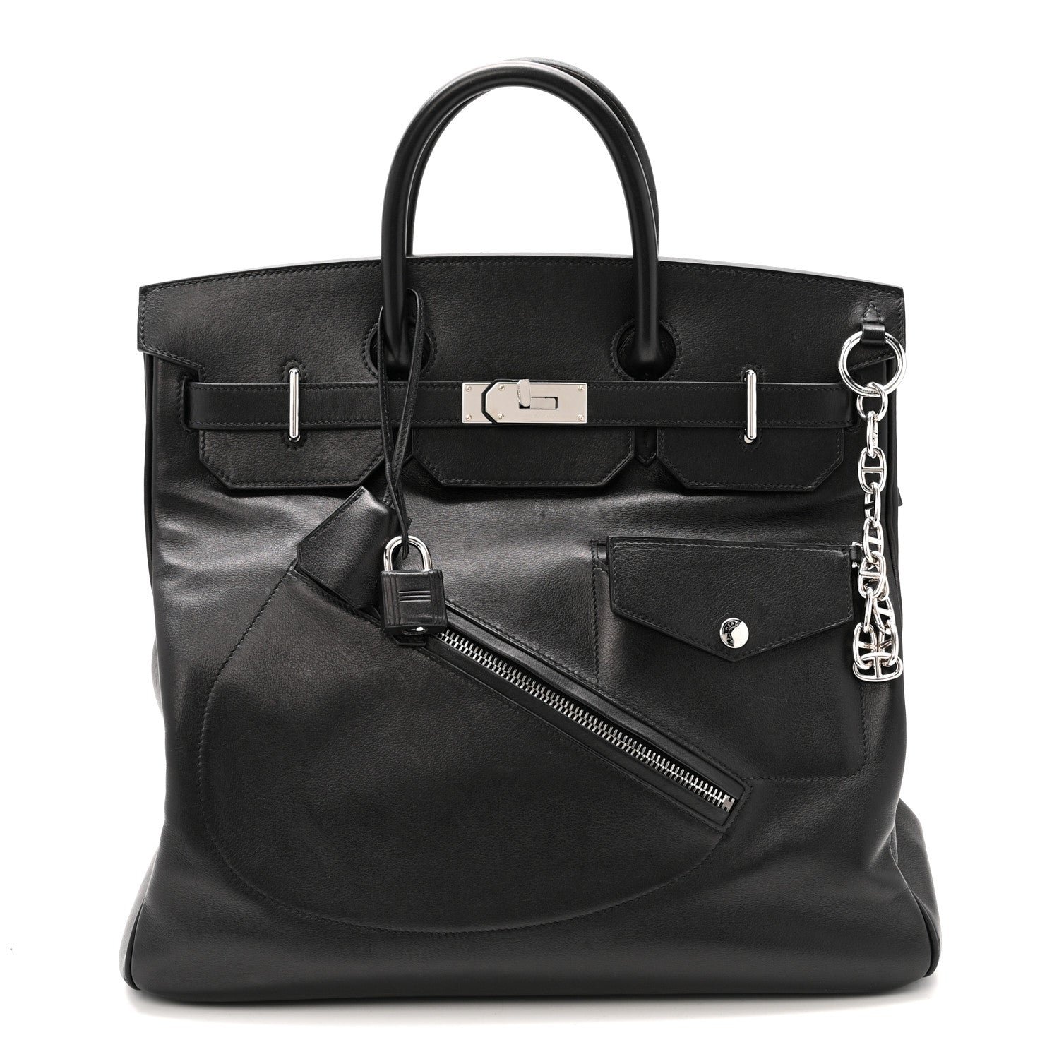 Hermes Hermes Veau Volupto Rock HAC Birkin 40 Black