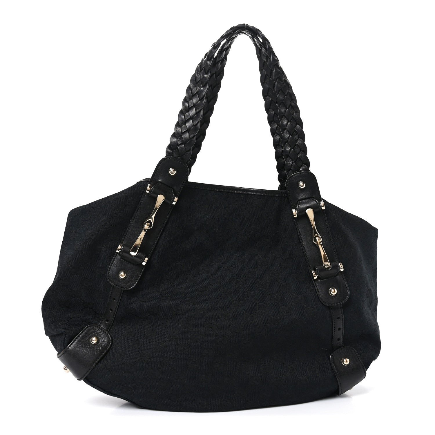 Gucci Guccissima Medium Pelham Shoulder Bag Black
