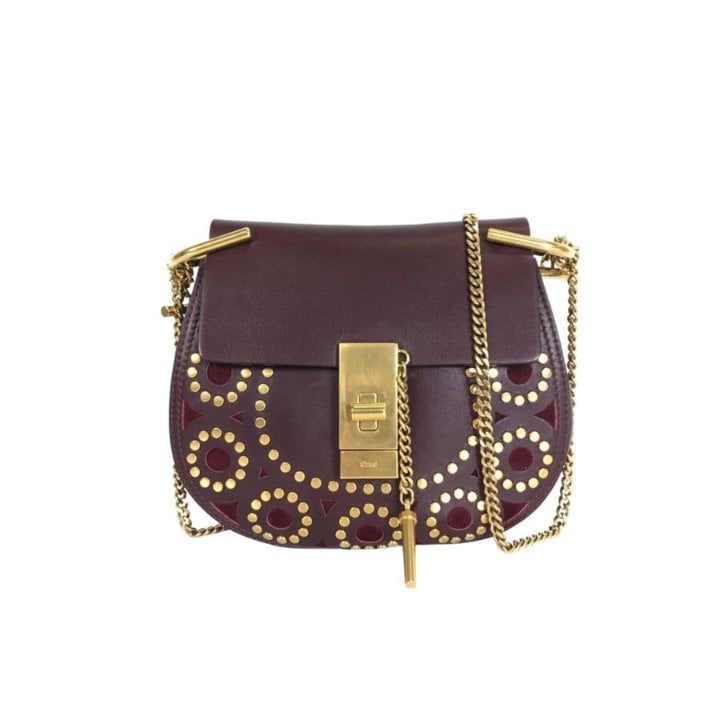 Chloe Chloe Mini Studded Leather Drew